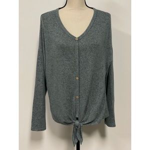 gyft Lightweight V-Neck Sweater Blue Size S